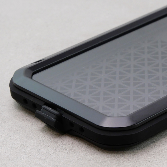 Чехол Love Mei до iPhone 12, armored with glass, чёрный