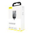 Baseus Автомобільний зарядний пристрій  2-Port USB i USB Type-C PD40W/QC3.0 - Grey