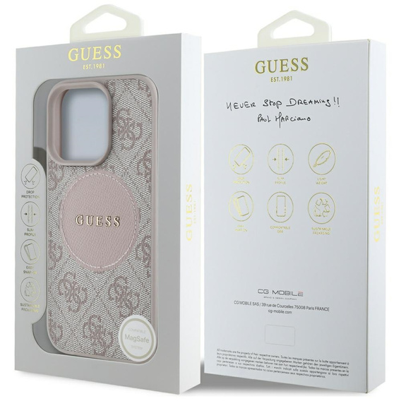 Чохол Guess 4G Circle з класичним логотипом, для MagSafe для iPhone 16 Pro Max