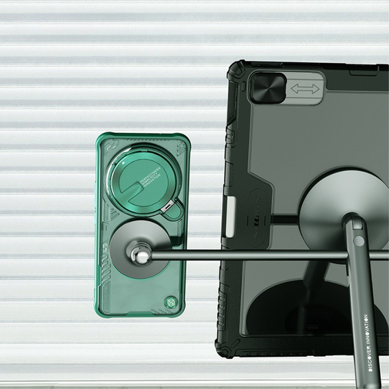 Чохол для Xiaomi 14 Ultra, броньований Nillkin, Icelade Prop, для Magsafe, зелений