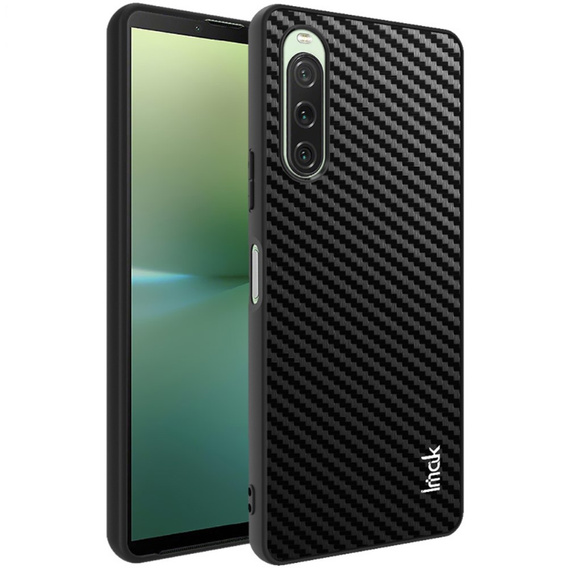 Чехол IMAK до Sony Xperia 10 V, LX-5 Series, Carbon, чёрный