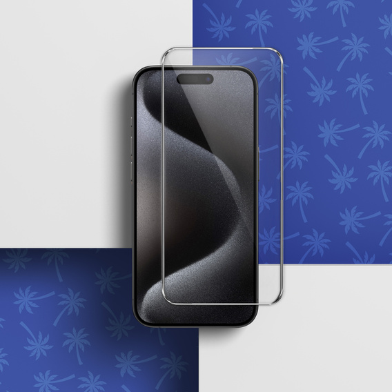 Закаленное стекло Diamond Palm для iPhone 15/15 Pro