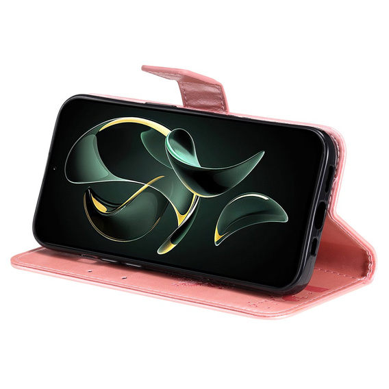 Чохол-накладка для Xiaomi 13T / 13T Pro, дерево, рожевий rose gold