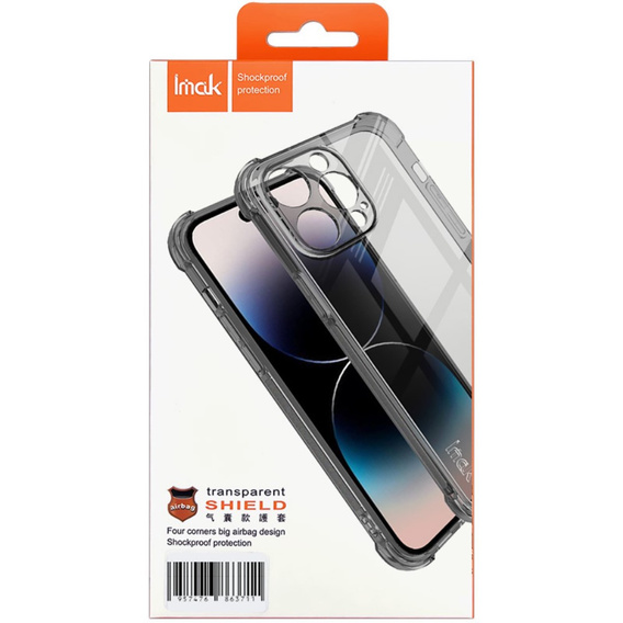 Чехол IMAK до Xiaomi Redmi Note 13 Pro 5G, Dropproof, прозрачный / черный