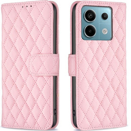 Откидной чехол для Xiaomi Redmi Note 13 Pro 5G, Wallet, BINFEN COLOR, розовый