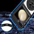 Чохол для Samsung Galaxy Z Flip7 FE / Z Flip6, Corners Dropproof, для MagSafe, прозорий / чорний