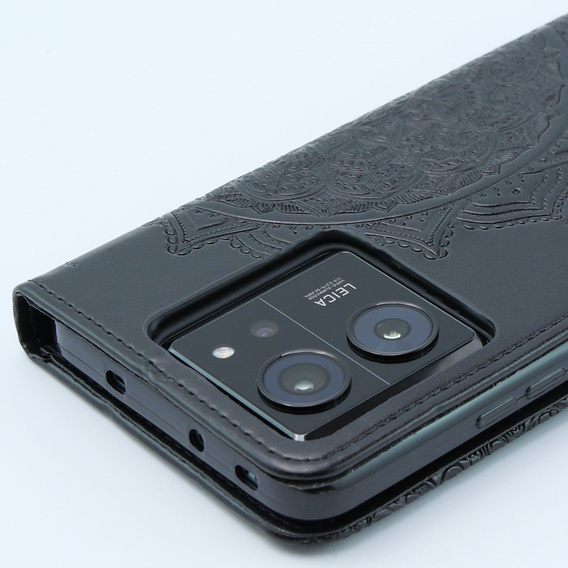 Чохол-книжка для Xiaomi 13T / 13T Pro, Mandala, чорний