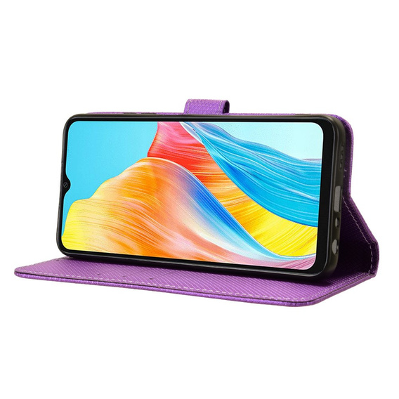 Чохол-книжка для Oppo A38 4G / Oppo A18 4G, Wallet Smart Magnet, фіолетовий