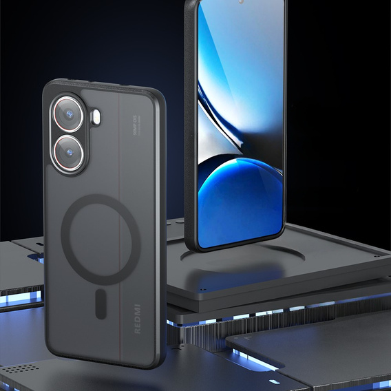 Чохол для Xiaomi Poco X7 Pro 5G, для MagSafe, ERBORD Matt Case, чорний