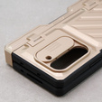 Чохол для Samsung Galaxy Z Fold5 5G, Kickstand case, з підставкою та склом, золотий