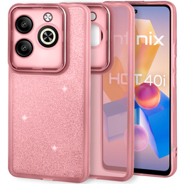Чoхол до Infinix Hot 40i, Glittery Powder, рожевий