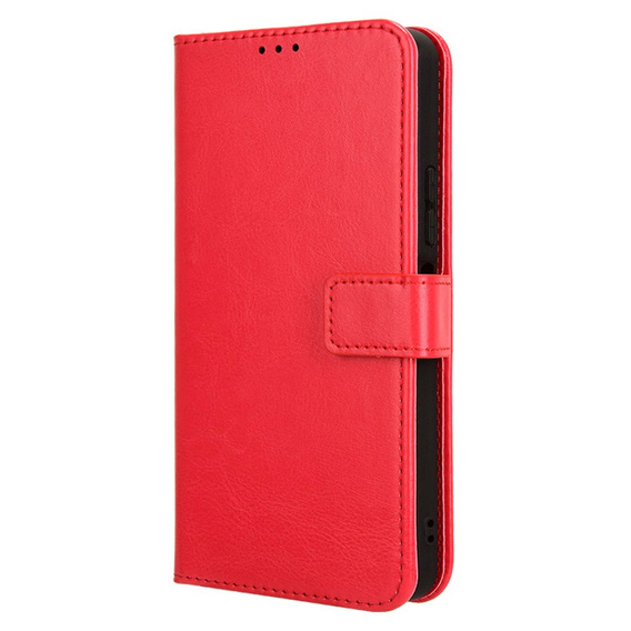 Откидной чехол для Xiaomi Redmi A3, Crazy Horse Wallet, красный