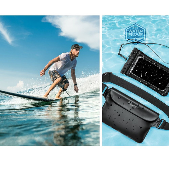 SPIGEN A601 Универсальный водонепроницаемый корпус - Black