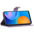 Откидной чехол для Samsung Galaxy M23, Butterfly, фиолетовый
