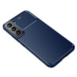 Чoхол до Samsung Galaxy S22+ Plus 5G, Carbon Gel, темно-синій 
