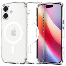 Spigen Ultra Hybrid MagSafe Case для iPhone 17, прозрачный/белый