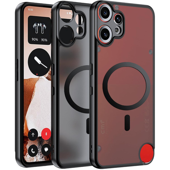 Чохол для CMF Nothing Phone 2 Pro, для MagSafe, ERBORD Matt Case, чорний