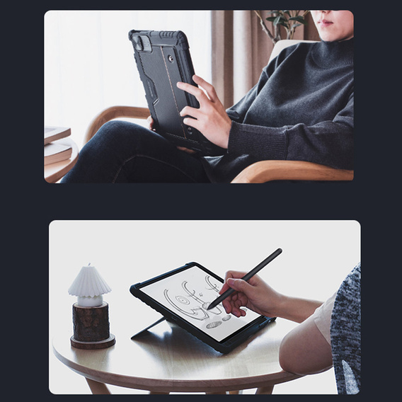 Чохол + клавіатура Galaxy Tab S8+ / Tab S7 +/ Tab S7 FE, NILLKIN Bumper Pen Slot, чорний