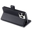 Чохол-книжка для iPhone 15 Pro, Wallet Zipper Pocket, чорний