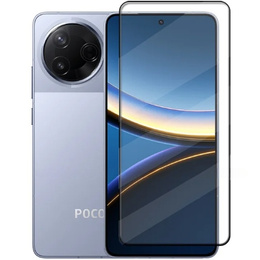 Закаленное стекло 3D для Xiaomi Poco F7 Pro, чёрная рама