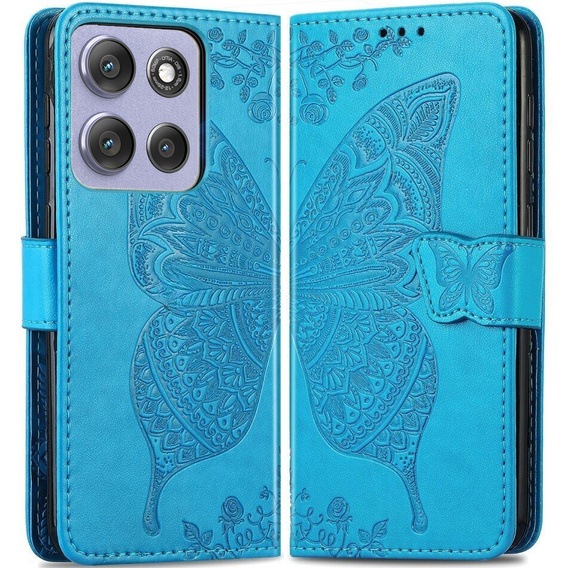 Чохол-книжка для Motorola Moto G86 Power 5G, Butterfly, м'яти
