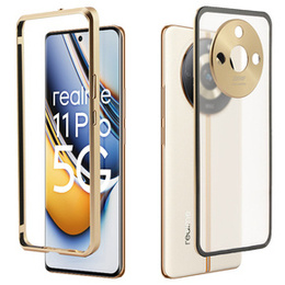 Чохол для Realme 11 Pro 5G / Pro+ 5G, Frame Case, золотий