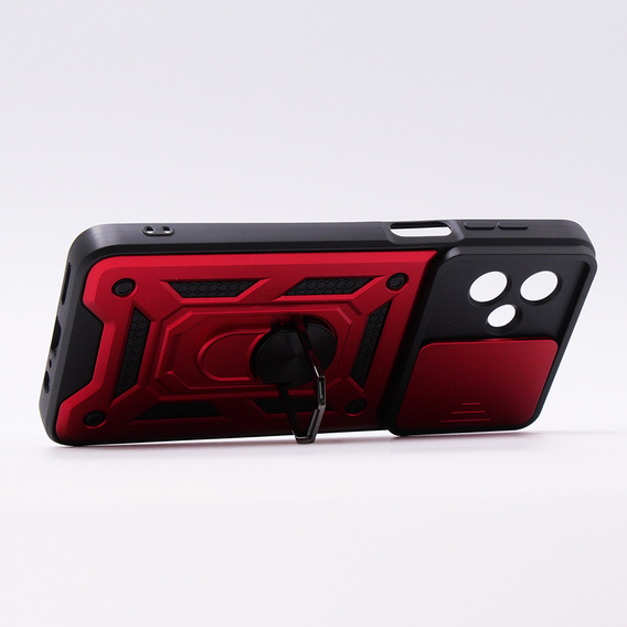 Чехол NOX Camera Slide Motorola Moto G54 5G, CamShield Slide, красный