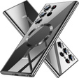 Чехол для Samsung Galaxy S24 Ultra, Electro MagSafe, чёрный + полное клеевое керамическое стекло