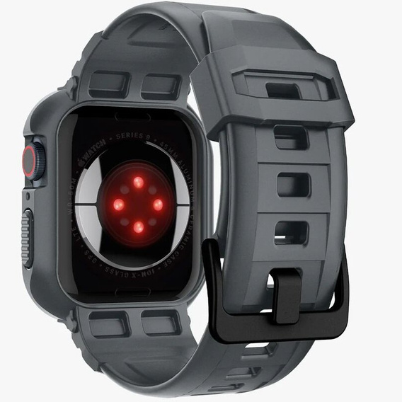 Чехол ремешок SPIGEN до Apple Watch 4/5/6/7/SE 44/45mm, Rugged Armor Pro, Charcoal Grey