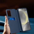Флип-кейс для Samsung Galaxy S25 Ultra, Smart View Wallet, синий