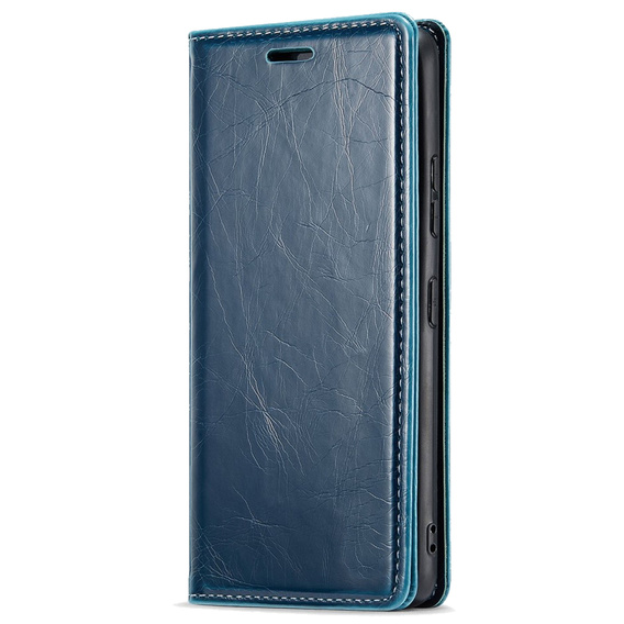 Откидной чехол для Samsung Galaxy A54, ERBORD Waxy Wallet, синий