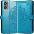 Откидной чехол для Motorola Moto G85, Mandala, синий
