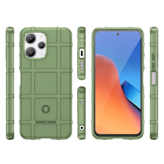 Чoхол до Xiaomi Redmi 12 4G, Rugged Shield, зелений