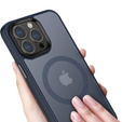 Чехол до iPhone 14 Pro, Simple MagSafe, темно-синий