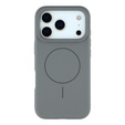 Силиконовый чехол для iPhone 17 Pro, для MagSafe, противоударный, серый