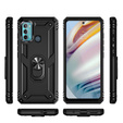 Бронированный Чехол до Motorola Moto G60, Nox Case Ring, чёрный
