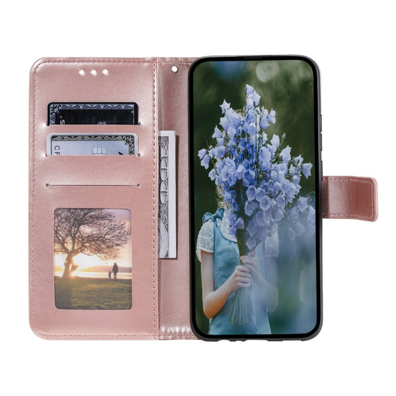 Чохол-книжка для Samsung Galaxy A34 5G, Mandala, рожевий rose gold
