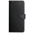 Откидной чехол для Realme C67, Split Leather Wallet, чёрный