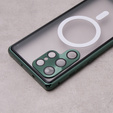 Магнітний чохол Dual Glass MagSafe для Samsung Galaxy S23 Ultra, зелений