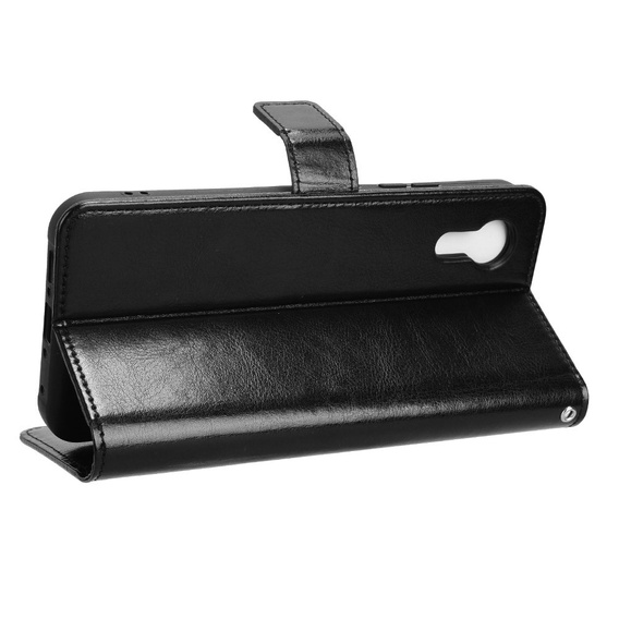 Откидной чехол для Samsung Galaxy Xcover 7, Crazy Horse Wallet, чёрный