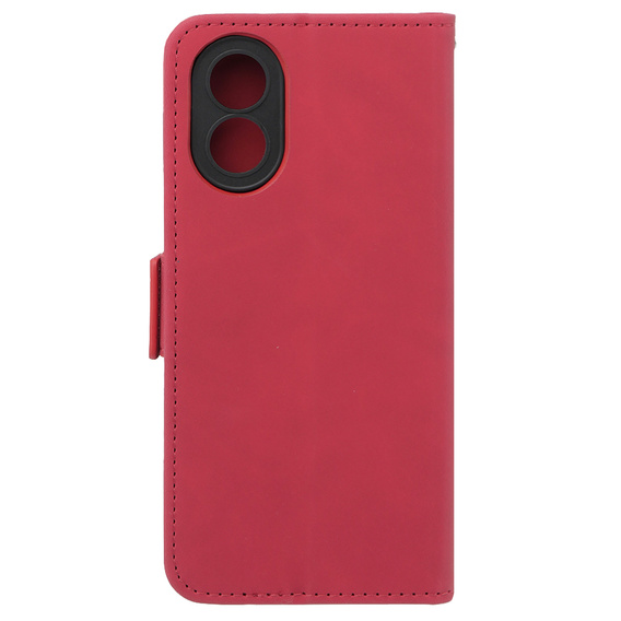Откидной чехол для Oppo A58 4G, Card Slot, красный