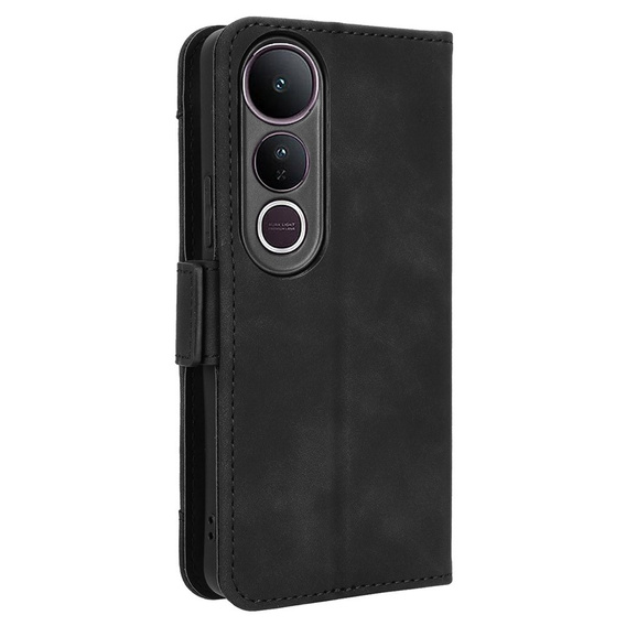Футляр з клапаном для Vivo V50 Lite 4G / 5G, Card Slot, чорний