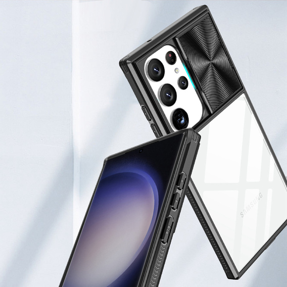 Чехол до Samsung Galaxy S23 Ultra, Slide Camera, чёрный