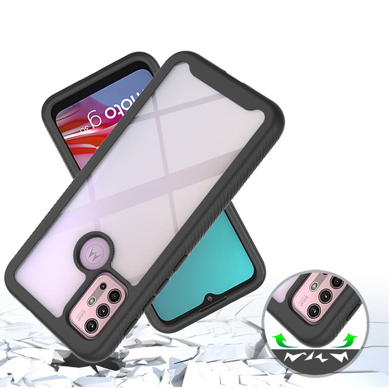 Чехол для Motorola Moto G10 / G20 / G30, Shockproof, с пленкой, синий