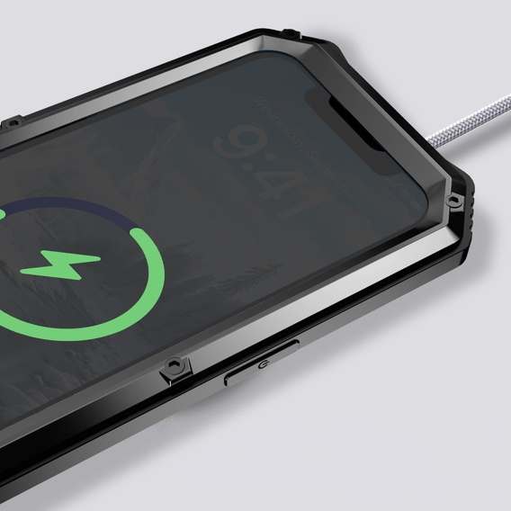 Бронированный чехол для iPhone 16E, R-JUST, чёрный