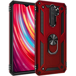 Бронированный Чехол до Xiaomi Redmi Note 8 Pro, Nox Case Ring, красный