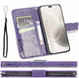 Чохол-книжка для Honor 400 Lite, Butterfly, фіолетовий
