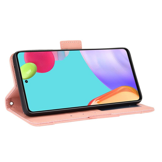 Откидной чехол для Samsung Galaxy A72 5G, Card Slot, розовый