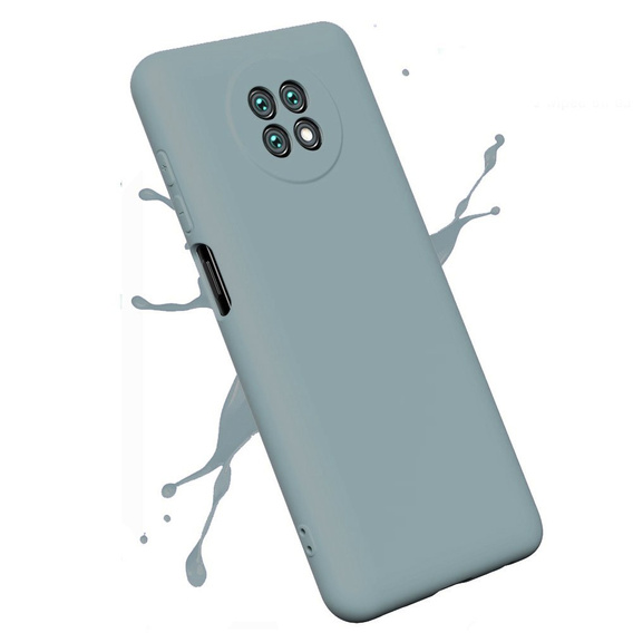 Чoхол до Xiaomi Redmi Note 9T 5G, Silicone Lite, лавандово-сірий