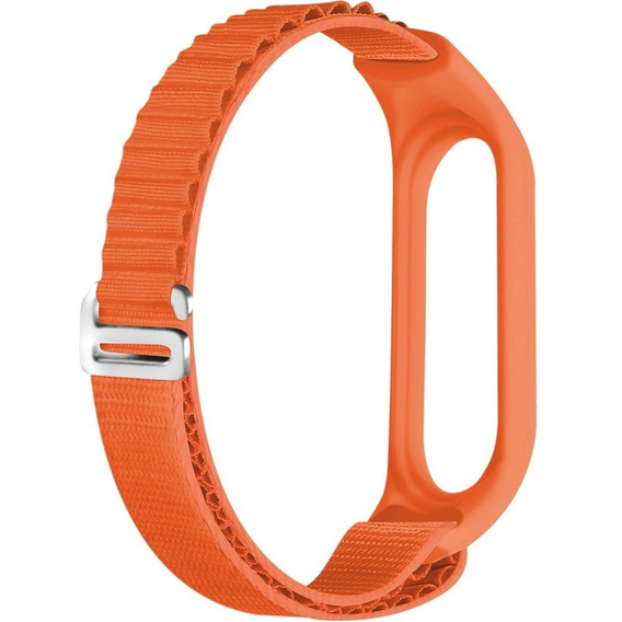 Нейлоновий ремінець до Xiaomi Mi Band 3/4/5/6/7/7 NFC, Orange